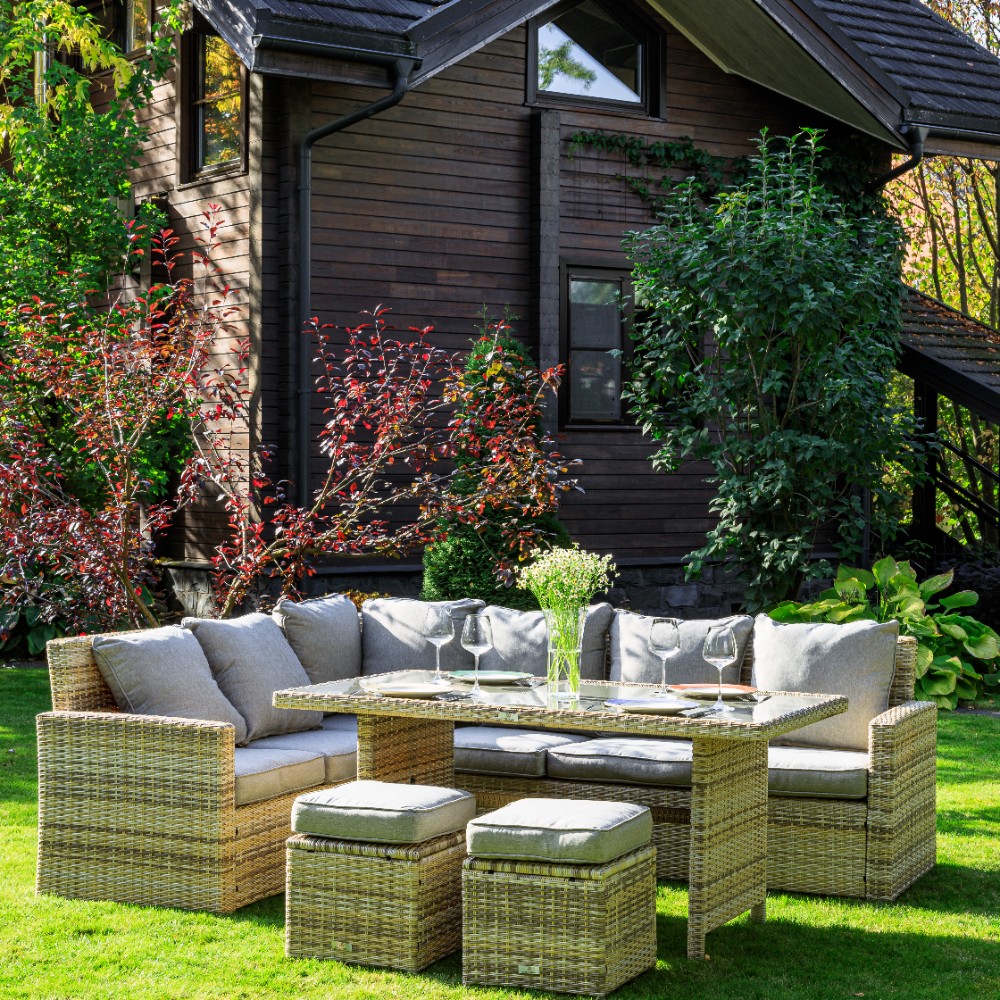 ZORRO бежевый комплект мебели из искусственного ротанга 1